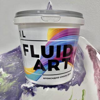 Fluid art епоксидна смола 1кг (смола+відп) 4 кольори