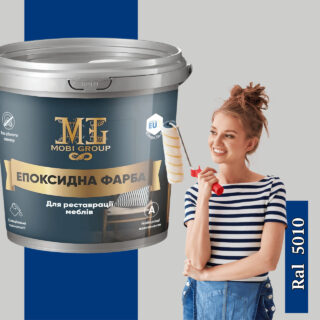 Епоксидна фарба для меблів 4.5 кг синя