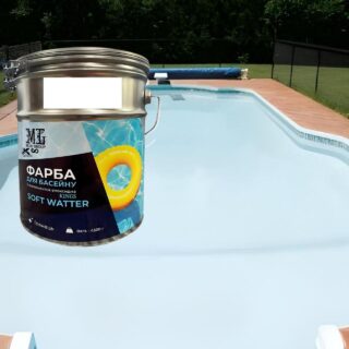 Фарба для басейну епоксидна 1 кг SOFT WATER Білий водостійка