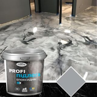 Наливна епоксидна підлога Plastall™ PROFI 1 кг водостійка Світло-сірий