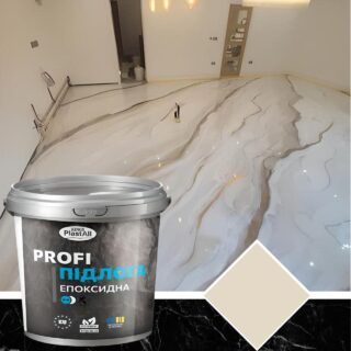 Епоксидна наливна підлога Plastall™ PROFI 1 кг для ремонту світло-бежевий